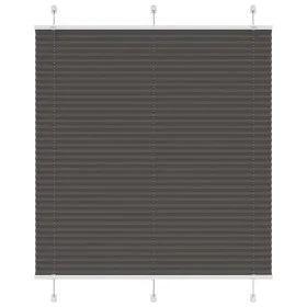 Estor Plisado negro 120x100 cm Tela Ancho 119,4 cm Poliéster by , Blinds and blinds - Ref: Foro24-4015130, Price: 20,10 €, Di...