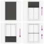 Estor Plisado negro 120x200 cm Tela Ancho 119,4 cm Poliéster by , Blinds and blinds - Ref: Foro24-4015164, Price: 29,90 €, Di...
