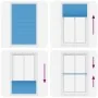 Estor Plisado azul 120x200 cm Tela Ancho 119,4 cm Poliéster by , Blinds and blinds - Ref: Foro24-4015215, Price: 28,07 €, Dis...