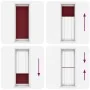 Estor Plisado rojo burdeos 75x200 cm Tela Ancho 74,4 cm by , Blinds and blinds - Ref: Foro24-4015257, Price: 21,71 €, Discoun...