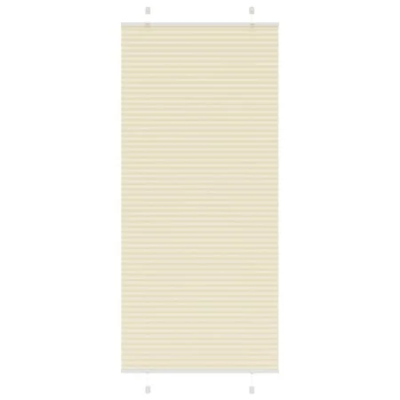 Estor Plisado crema 85x200 cm Tela Ancho 84,4 cm Poliéster by , Blinds and blinds - Ref: Foro24-4015310, Price: 24,42 €, Disc...
