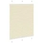 Estor Plisado crema 105x150 cm Tela Ancho 104,4 cm Poliéster de , Persianas y estores - Ref: Foro24-4015297, Precio: 15,97 €,...