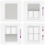 Estor Plisado gris claro 105x100 cm Tela Ancho 104,4 cm by , Blinds and blinds - Ref: Foro24-4015331, Price: 18,76 €, Discoun...