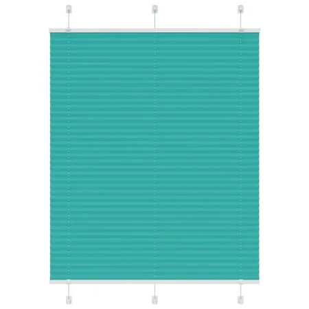 Estor Plisado verde petróleo 105x150 cm Tela Ancho 104,4 cm by , Blinds and blinds - Ref: Foro24-4015399, Price: 16,89 €, Dis...