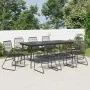 Juego de comedor de jardín 9 piezas ratán PVC negro de vidaXL, Conjuntos de jardín - Ref: Foro24-3060272, Precio: 627,55 €, D...