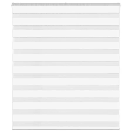 Estor cebra blanco 130x100 cm tejido ancho 125,9 cm poliéster de , Persianas y estores - Ref: Foro24-4014735, Precio: 23,15 €...