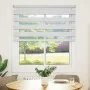 Estor cebra blanco 130x100 cm tejido ancho 125,9 cm poliéster de , Persianas y estores - Ref: Foro24-4014735, Precio: 23,15 €...