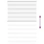 Estor cebra blanco 95x150 cm tejido ancho 90,9 cm poliéster by , Blinds and blinds - Ref: Foro24-4014754, Price: 22,94 €, Dis...