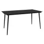 Juego de comedor de jardín 9 piezas ratán PVC negro de vidaXL, Conjuntos de jardín - Ref: Foro24-3060272, Precio: 627,55 €, D...