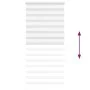 Estor cebra blanco 95x200 cm tejido ancho 90,9 cm poliéster by , Blinds and blinds - Ref: Foro24-4014780, Price: 30,36 €, Dis...