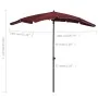 Gartenschirm mit burgunderrotem Mast 200x130 cm von vidaXL, Sonnenschirme - Ref: Foro24-315555, Preis: 37,73 €, Rabatt: %