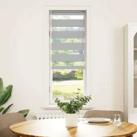 Estor cebra gris claro 40x150 cm tejido ancho 35,9 cm poliéster by , Blinds and blinds - Ref: Foro24-4014431, Price: 15,04 €,...