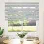 Estor cebra gris claro 140x100cm tejido ancho 135,9cm poliéster by , Blinds and blinds - Ref: Foro24-4014425, Price: 24,04 €,...
