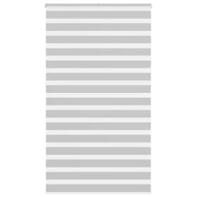 Estor cebra gris claro 130x230cm tejido ancho 125,9cm poliéster by , Blinds and blinds - Ref: Foro24-4014501, Price: 34,01 €,...