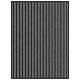 Felpudo a rayas negro y gris 90x120 cm von , Fußmatten - Ref: Foro24-4105595, Preis: 29,63 €, Rabatt: %