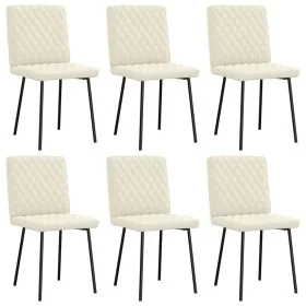Sillas de comedor 6 unidades de terciopelo crema by , dining chairs - Ref: Foro24-3315482, Price: 248,04 €, Discount: %