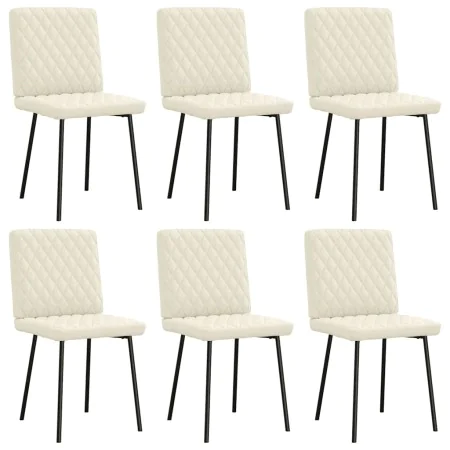 Sillas de comedor 6 unidades de terciopelo crema von , Essstühle - Ref: Foro24-3315482, Preis: 248,04 €, Rabatt: %