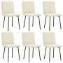 Sillas de comedor 6 unidades de terciopelo crema von , Essstühle - Ref: Foro24-3315482, Preis: 248,04 €, Rabatt: %