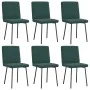 Sillas de comedor 6 unidades terciopelo verde oscuro de , Sillas de comedor - Ref: Foro24-3315475, Precio: 246,05 €, Descuent...
