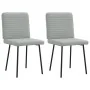 Sillas de comedor 2 unidades terciopelo gris claro de , Sillas de comedor - Ref: Foro24-4101133, Precio: 88,48 €, Descuento: %