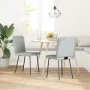 Sillas de comedor 2 unidades terciopelo gris claro de , Sillas de comedor - Ref: Foro24-4101133, Precio: 88,48 €, Descuento: %