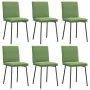 Sillas de comedor 6 unidades terciopelo verde claro de , Sillas de comedor - Ref: Foro24-3315617, Precio: 261,05 €, Descuento: %