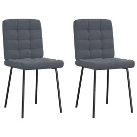 Sillas de comedor 2 unidades terciopelo gris oscuro von , Essstühle - Ref: Foro24-4101081, Preis: 90,21 €, Rabatt: %