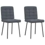 Sillas de comedor 2 unidades terciopelo gris oscuro de , Sillas de comedor - Ref: Foro24-4101081, Precio: 90,36 €, Descuento: %