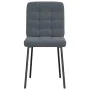 Sillas de comedor 2 unidades terciopelo gris oscuro de , Sillas de comedor - Ref: Foro24-4101081, Precio: 90,36 €, Descuento: %
