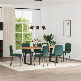 Sillas de comedor 6 unidades terciopelo verde oscuro by , dining chairs - Ref: Foro24-3315681, Price: 253,68 €, Discount: %