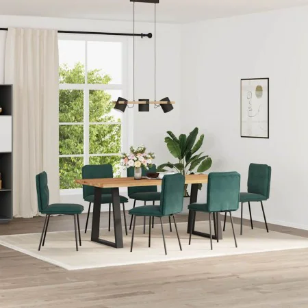 Sillas de comedor 6 unidades terciopelo verde oscuro von , Essstühle - Ref: Foro24-3315681, Preis: 253,68 €, Rabatt: %