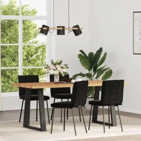 Sillas de comedor 4 unidades terciopelo negro by , dining chairs - Ref: Foro24-3315350, Price: 174,99 €, Discount: %