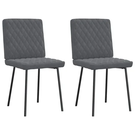 Sillas de comedor 2 unidades terciopelo gris oscuro de , Sillas de comedor - Ref: Foro24-4101104, Precio: 86,06 €, Descuento: %