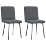 Sillas de comedor 2 unidades terciopelo gris oscuro de , Sillas de comedor - Ref: Foro24-4101104, Precio: 86,06 €, Descuento: %