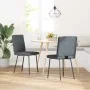 Sillas de comedor 2 unidades terciopelo gris oscuro de , Sillas de comedor - Ref: Foro24-4101104, Precio: 86,06 €, Descuento: %