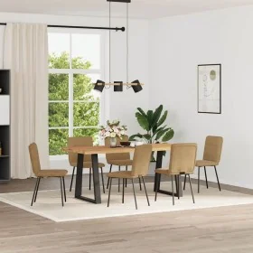Sillas de comedor 6 unidades terciopelo marrón by , dining chairs - Ref: Foro24-3315587, Price: 247,36 €, Discount: %