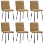 Sillas de comedor 6 unidades terciopelo marrón de , Sillas de comedor - Ref: Foro24-3315587, Precio: 247,36 €, Descuento: %