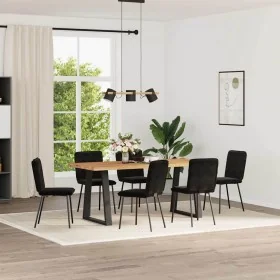 Silla de comedor 6 unidades terciopelo negro by , dining chairs - Ref: Foro24-3315585, Price: 249,68 €, Discount: %