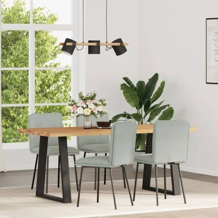 Sillas de comedor 4 unidades terciopelo gris claro de , Sillas de comedor - Ref: Foro24-3315409, Precio: 171,74 €, Descuento: %