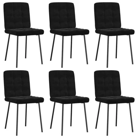 Silla de comedor 6 unidades terciopelo negro von , Essstühle - Ref: Foro24-3315456, Preis: 252,09 €, Rabatt: %