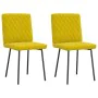 Sillas de comedor 2 unidades terciopelo amarillo de , Sillas de comedor - Ref: Foro24-4101110, Precio: 85,84 €, Descuento: %