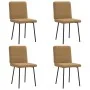 Sillas de comedor 4 unidades terciopelo marrón de , Sillas de comedor - Ref: Foro24-3315241, Precio: 167,09 €, Descuento: %