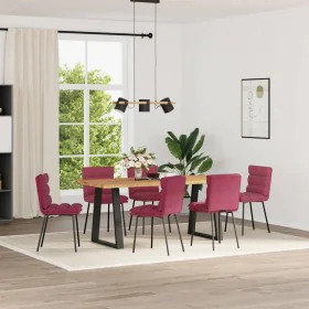 Sillas de comedor 6 unidades terciopelo rojo tinto von , Essstühle - Ref: Foro24-3315657, Preis: 270,05 €, Rabatt: %