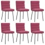 Sillas de comedor 6 unidades terciopelo rojo tinto von , Essstühle - Ref: Foro24-3315657, Preis: 270,05 €, Rabatt: %
