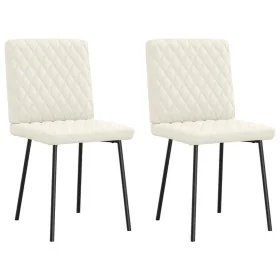 Sillas de comedor 2 unidades terciopelo crema von , Essstühle - Ref: Foro24-4101112, Preis: 86,07 €, Rabatt: %