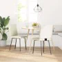 Sillas de comedor 2 unidades terciopelo crema de , Sillas de comedor - Ref: Foro24-4101112, Precio: 86,39 €, Descuento: %
