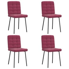 Sillas de comedor 4 unidades terciopelo rojo tinto von , Essstühle - Ref: Foro24-3315185, Preis: 169,88 €, Rabatt: %