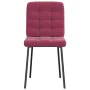 Sillas de comedor 4 unidades terciopelo rojo tinto von , Essstühle - Ref: Foro24-3315185, Preis: 169,88 €, Rabatt: %
