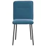 Sillas de comedor 4 unidades terciopelo azul de , Sillas de comedor - Ref: Foro24-3315319, Precio: 167,52 €, Descuento: %