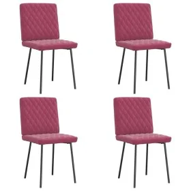 Sillas de comedor 4 unidades terciopelo rojo tinto von , Essstühle - Ref: Foro24-3315208, Preis: 165,12 €, Rabatt: %